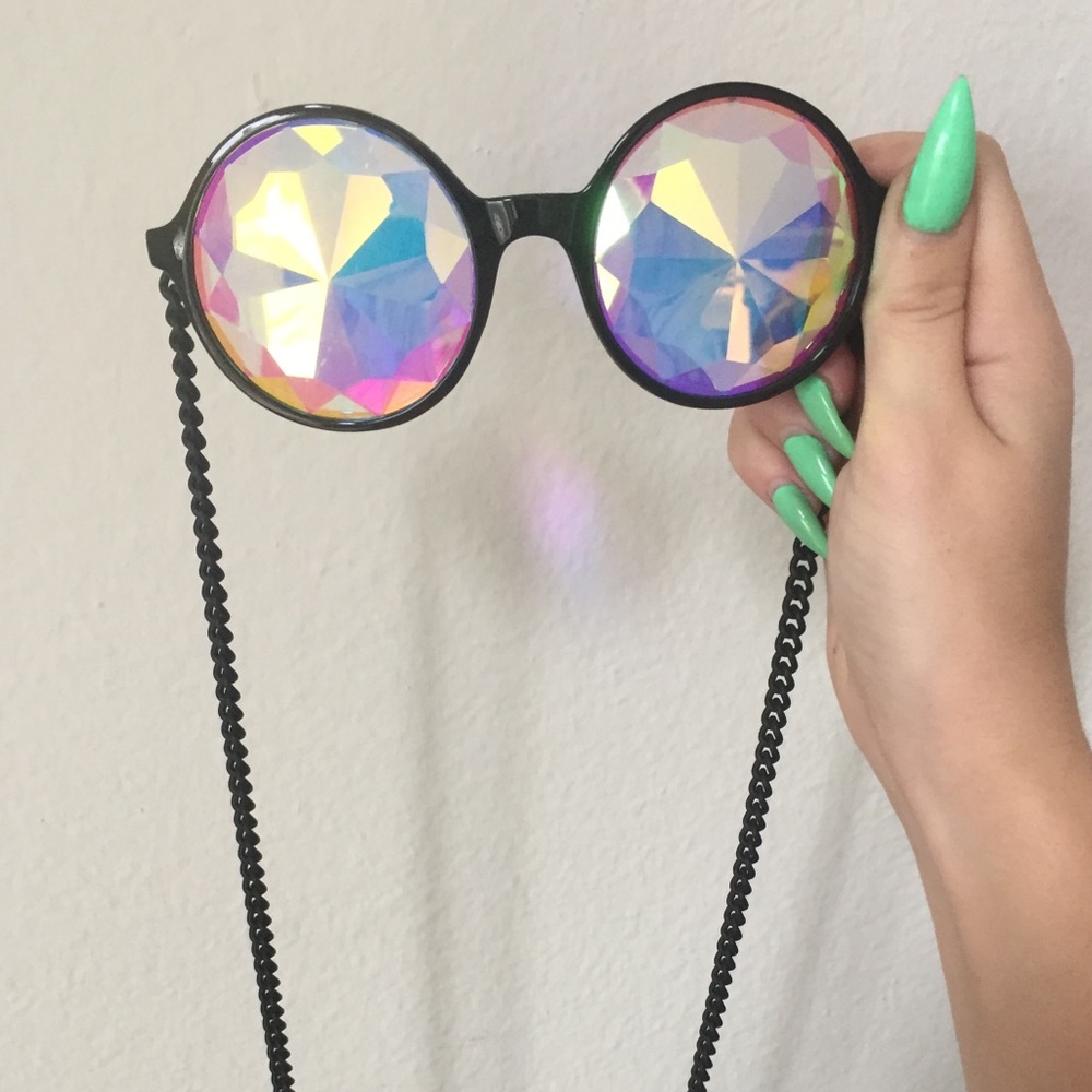 Dolls Kill Kaleidoscope Glasses EDC Rave
